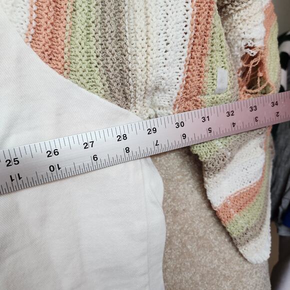 POL Crochet Knit Spring White Jacket Oversized Size 3X NWOT Boho - Picture 5 of 6